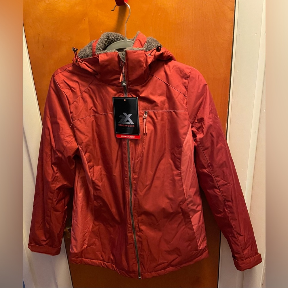 ZeroXposur Cherry Red Hooded Jacket